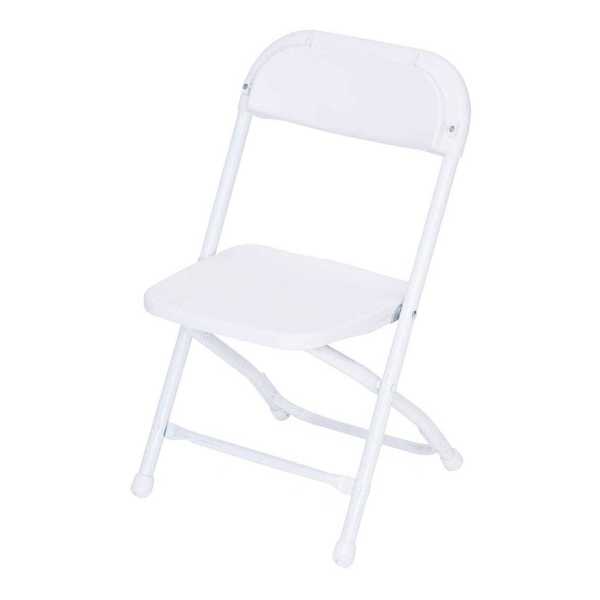 Atlas Commercial Products Kid's Plastic Folding Chair, White KPFC7WH